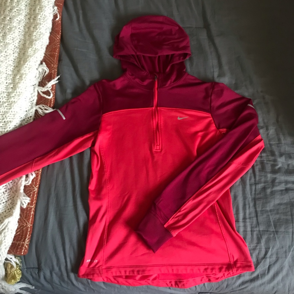 Nike Dri-fit hooded quarter-zip